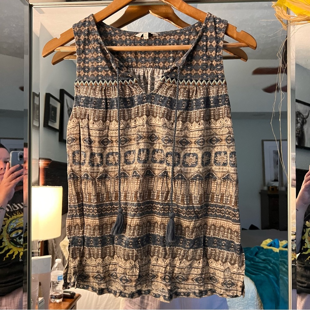 Lucky Brand - Tasseled Tank Top